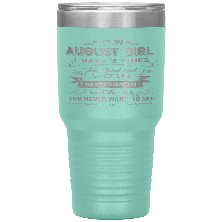 "August Girls 3 Sides "Tumbler.Buy For Family & Friends. Save Shipping. - LA Shirt Company
