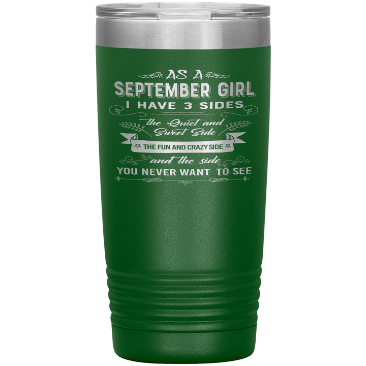 "September Girls 3 sides"Tumbler.Buy For Family & Friends. Save Shipping. - LA Shirt Company