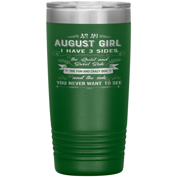 "August Girls 3 Sides "Tumbler.Buy For Family & Friends. Save Shipping. - LA Shirt Company
